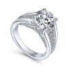Handmade 1.5 CT Round Cut Engagement Ring