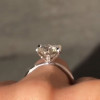Handmade 6-Prong 1.5CT Round Cut Engagement Ring