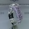 Handmade Halo Design 2.0 CT Round Cut Engagement Ring
