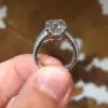 4ct Emerald Cut White Sapphire Engagement Ring