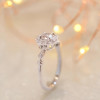 Handmade Halo 1.0 CT Rose Gold Round Cut Engagement Ring
