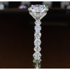 Handmade 3.0 CT Round Cut 4-Prong Setting Engagement Ring