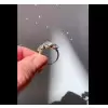1.5 Ct Round Cut Three Stone Setting Engagement Ring