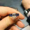 Handmade 1.2 CT Emerald Cut  Sapphire Engagement Ring