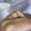 1CT Twisted Band Ring in Sterling Silver