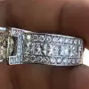Handmade 2 CT 4-Prong Princess Cut  Engagement Ring