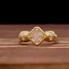 1.5 CT Diamond Gold Skull Ring