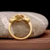 1.5 CT Diamond Gold Skull Ring