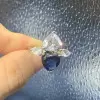 9.6ctw  Heart Cut Twin Stone Two Souls Together Ring