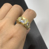 3.5ct Horizental Bezel Radiant Cut Cocktail Ring