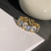 12ctw Aquamarine and White Sapphire Wedding Band