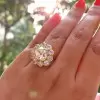 4ct Cushion Cut Vintage Halo Engagement Ring