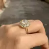 4ct Cushion Cut Vintage Halo Engagement Ring