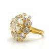 4ct Cushion Cut Vintage Halo Engagement Ring