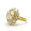 4ct Cushion Cut Vintage Halo Engagement Ring