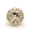 4ct Cushion Cut Vintage Halo Engagement Ring