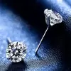 0.8ct Simple Classic White Sapphire Stud Earrings
