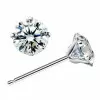 0.8ct Simple Classic White Sapphire Stud Earrings