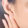 0.8ct Simple Classic White Sapphire Stud Earrings