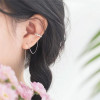 Wavy Drop Fashion Copper Threader Earrings