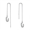 Wavy Drop Fashion Copper Threader Earrings