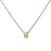 Rose Gold Alloy Fashion Necklace