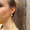 11ctw Bezel Heart Cut Classic Drop Earrings