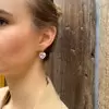 11ctw Bezel Heart Cut Classic Drop Earrings