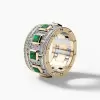 5.7ct White Sapphire Mechanical Screw Men's Ring