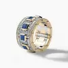 5.7ct White Sapphire Mechanical Screw Men's Ring