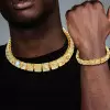 Radiant Cut Yellow Sapphire Tennis Necklace & Bracelet Sets
