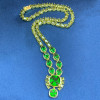 110ctw Green Tourmaline and Peridot Statement Necklace