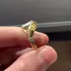 6ct Emerald Cut Love Hands Promise Ring