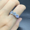3ctw Heart Cut Three-stone Engagement Ring