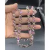 37ctw Heart Cut Pink Sapphire Statement Necklace