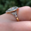 3ct Heart Cut White Sapphire Vintage Engagement Ring