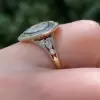3ct Heart Cut White Sapphire Vintage Engagement Ring