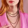 45ctw Multi-color Sapphire Heart Necklace