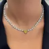 25ctw Multi-cut White Sapphire Tennis Necklace