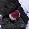 Angel Wing Ruby Paved Heart Cocktail Ring