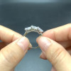 3ctw Heart Cut Three-stone Engagement Ring