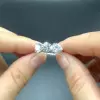 3ctw Heart Cut Three-stone Engagement Ring