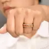 8.9ctw Heart Cut Rainbow Sapphire Wedding Band