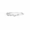 Handmade 0.75Ct Modern Twist  Pear Cut Wedding Ring Set