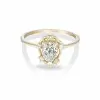 Handmade 0.75Ct Modern Twist  Pear Cut Wedding Ring Set