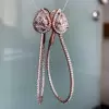 3ct Halo Pear Cut Stud Hoop Earrings
