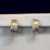 Flush Set Multicolor Sapphire Starry Hoop Earrings