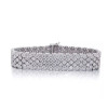 20ctw Round Cut White Sapphire Bold Tennis Bracelet