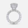 5ct Pear Cut White Sapphire Engagement Ring