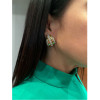 8ctw White Sapphire Contemporary Art Inspired Bold Earrings